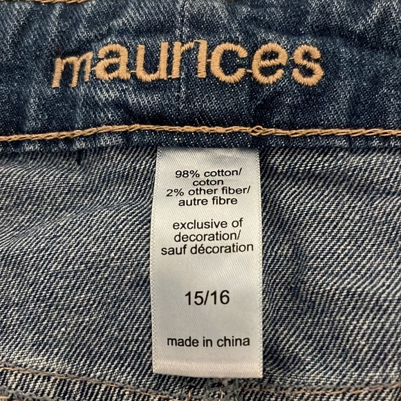 Blue Jean Skirt button Fly - Picture 10 of 11